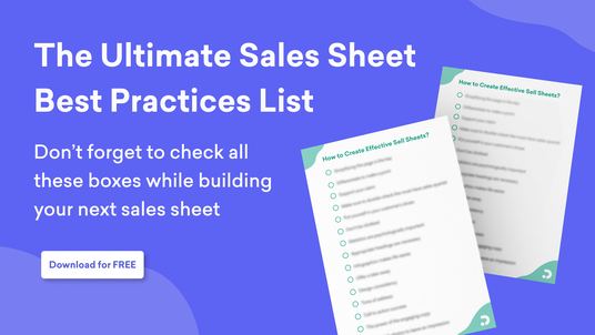 Creating and Selling Effective Sales Sheets with Examples | Decktopus ...